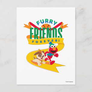 Elmo en Tango Furry Friends Forever Briefkaart