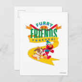 Elmo en Tango | Furry Friends Forever Briefkaart (Voorkant / Achterkant)