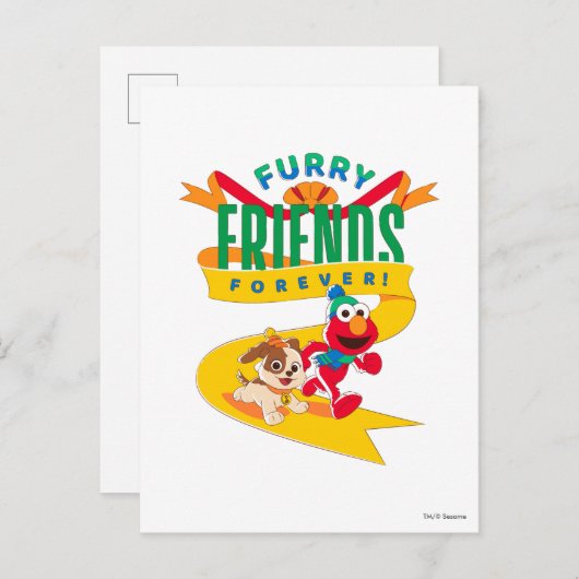 Elmo en Tango | Furry Friends Forever Briefkaart (Voorkant / Achterkant)