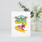 Elmo en Tango | Furry Friends Forever Briefkaart (Staand voorkant)