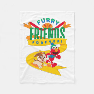 Elmo en Tango Furry Friends Forever Fleece Deken