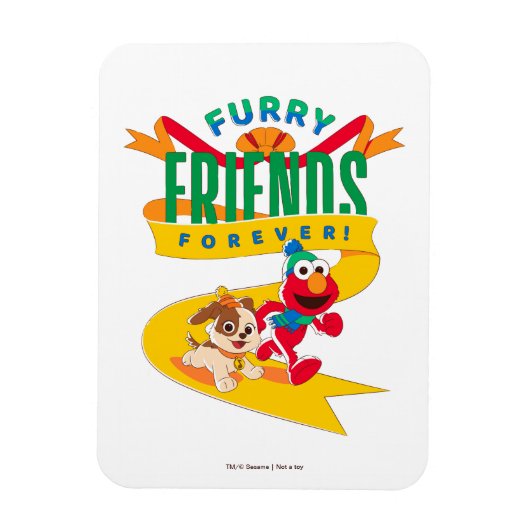 Elmo en Tango | Furry Friends Forever Magneet (Verticaal)