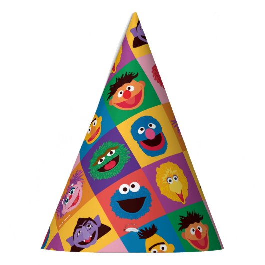Elmo en vrienden inpakpapier feesthoedjes (Links)