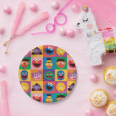 Elmo en vrienden inpakpapier papieren bordje (Feest)