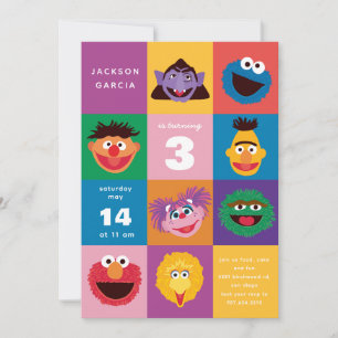 Elmo en vrienden uitnodiging