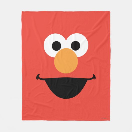 Elmo Face Art Fleece Deken (Voorkant)