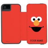 Elmo Face Art | Jouw namen toevoegen Incipio iPhone Portemonnee Hoesje (Agenda Open)