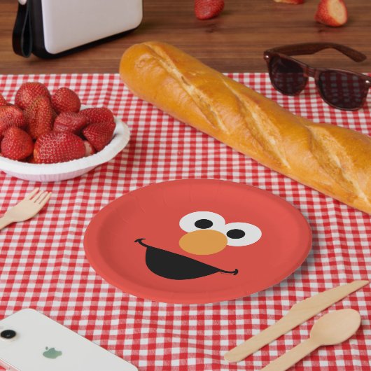 Elmo Face Art Papieren Bordje (Picknick)