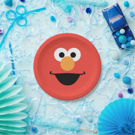 Elmo Face Art Papieren Bordje (Feest)