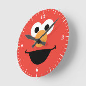 Elmo Face Art Ronde Klok (Hoek)