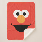 Elmo Face Art Sherpa Deken (Voorkant)