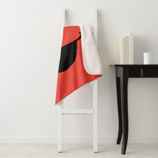 Elmo Face Art Sherpa Deken (In situ)