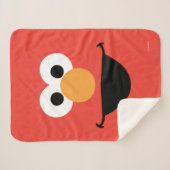 Elmo Face Art Sherpa Deken (Voorkant (horizontaal))