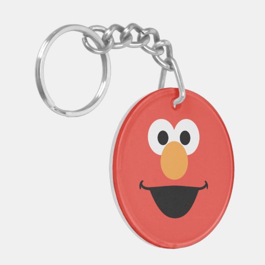 Elmo Face Art Sleutelhanger (Voorkant Links)