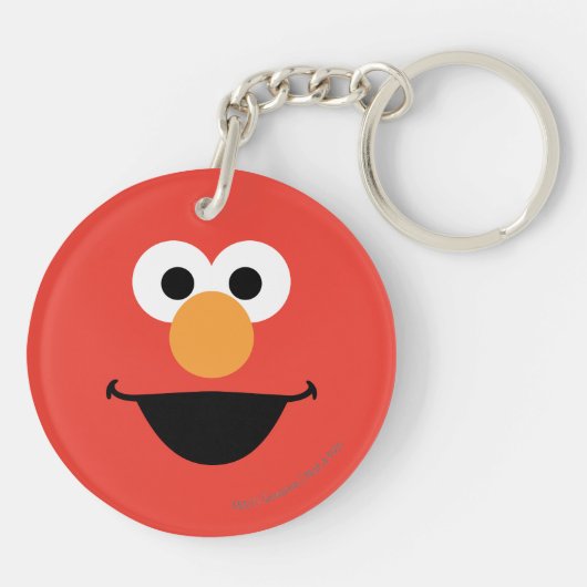 Elmo Face Art Sleutelhanger (Achterkant)