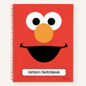 Elmo Face Art Tekening Notitieboek (Voorkant)