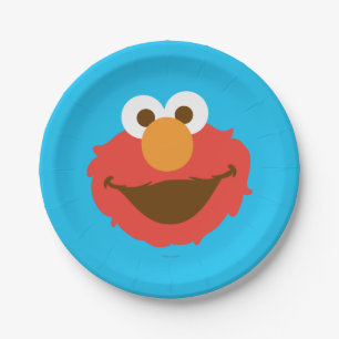 Elmo Face Papieren Bordje