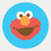 Elmo Face Ronde Sticker (Voorkant)