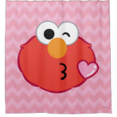Elmo Face Throwing a Kiss Douchegordijn (Voorkant)