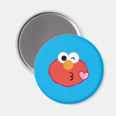 Elmo Face Throwing a Kiss Magneet (Voorkant / Achterkant)