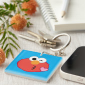 Elmo Face Throwing a Kiss Sleutelhanger (Voorkant Rechts)