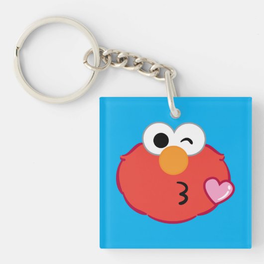 Elmo Face Throwing a Kiss Sleutelhanger (Voorkant)