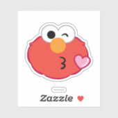 Elmo Face Throwing a Kiss Sticker (Vel)