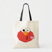 Elmo Face Throwing a Kiss Tote Bag (Voorkant)