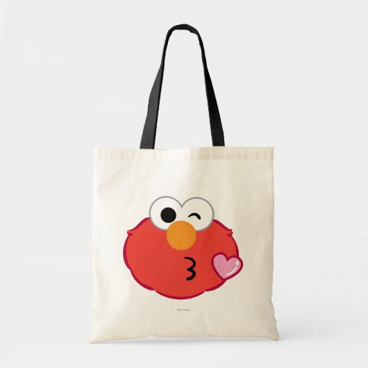 Elmo Face Throwing a Kiss Tote Bag (Voorkant)