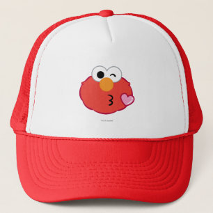 Elmo Face Throwing a Kiss Trucker Pet
