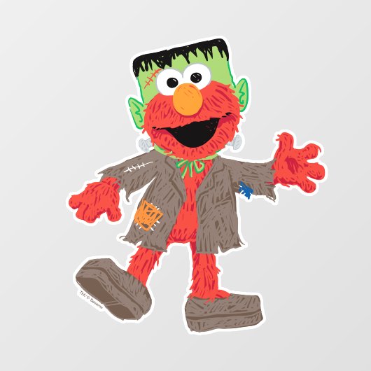 Elmo | Frankenstein Costume Raamsticker (Vel)