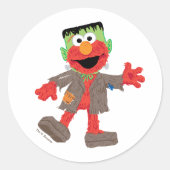 Elmo | Frankenstein Costume Ronde Sticker (Voorkant)