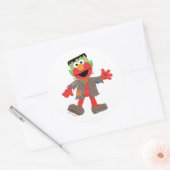 Elmo | Frankenstein Costume Ronde Sticker (Envelop)