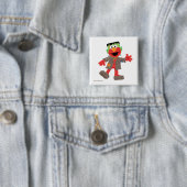 Elmo | Frankenstein Costume Vierkante Button 5,1 Cm (In situ)