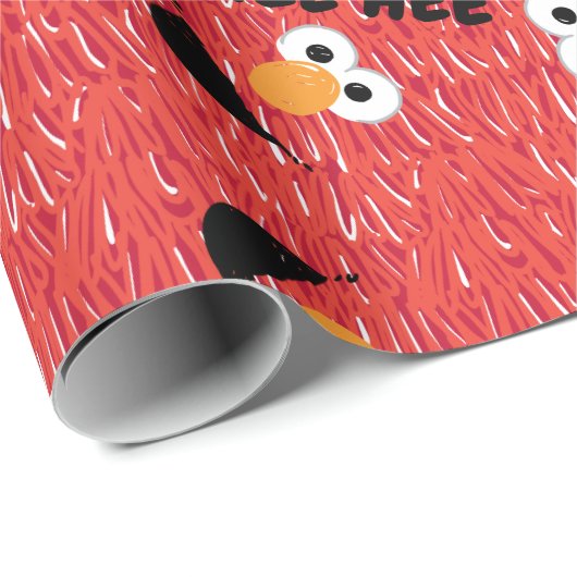 Elmo Fur Face Pattern Cadeaupapier (Rol Hoek)