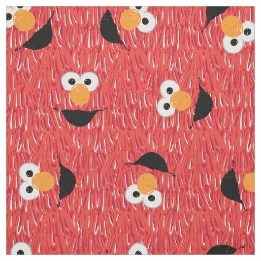 Elmo Fur Face Pattern Stof (Swatch)