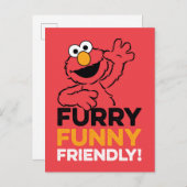 Elmo | Furry Funny Friendly Briefkaart (Voorkant / Achterkant)