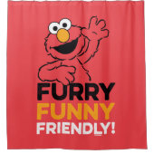 Elmo | Furry Funny Friendly Douchegordijn (Voorkant)