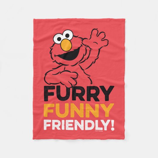 Elmo | Furry Funny Friendly Fleece Deken (Voorkant)