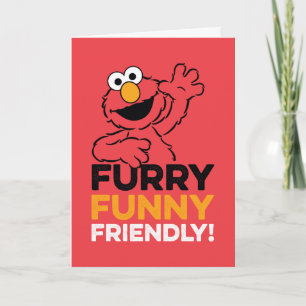 Elmo   Furry Funny Friendly Kaart