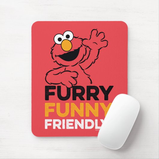 Elmo | Furry Funny Friendly Muismat (Met muis)