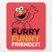 Elmo | Furry Funny Friendly Muismat (Voorkant)