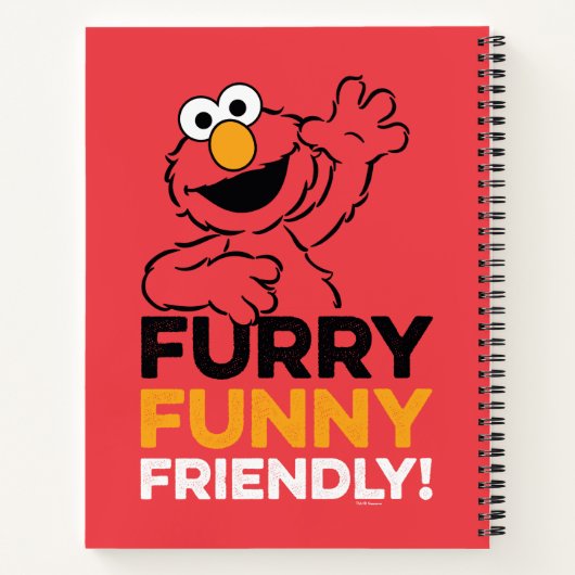 Elmo | Furry Funny Friendly Notitieboek (Achterkant)