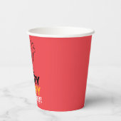 Elmo | Furry Funny Friendly Papieren Bekers (Achterkant)