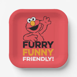 Elmo Furry Funny Friendly Papieren Bordje