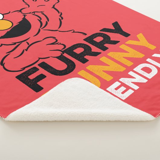 Elmo | Furry Funny Friendly Sherpa Deken (3/4)