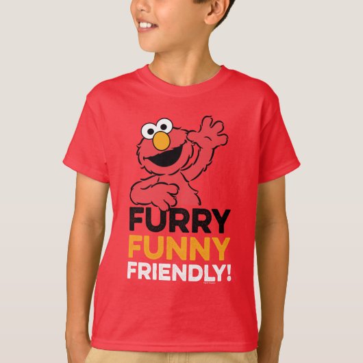 Elmo | Furry Funny Friendly T-shirt (Voorkant)