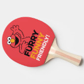Elmo | Furry Funny Friendly Tafeltennisbatje (Zijkant)