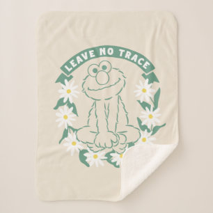 Elmo   Geen sporen — Floral — grafisch Sherpa Deken