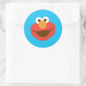 Elmo Gezicht Ronde Sticker (Tas)